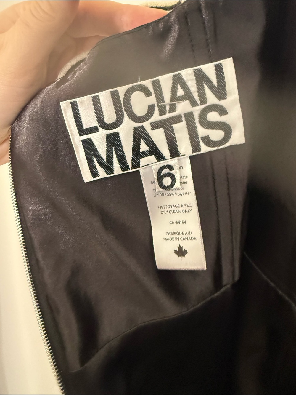 Lucian Matis Strapless Jumpsuit with Macrame Black White Size 6 - Picture 4 of 5